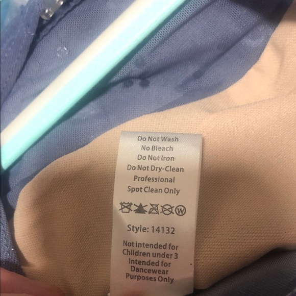 Weissman Shimmering Blue Dance Costume - Picture 6 of 6